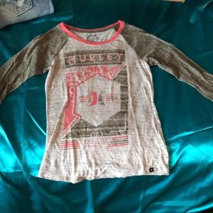 Women’s Hurley three quarter sleeved T-shirt